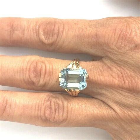 vintage tiffany aquamarine ring